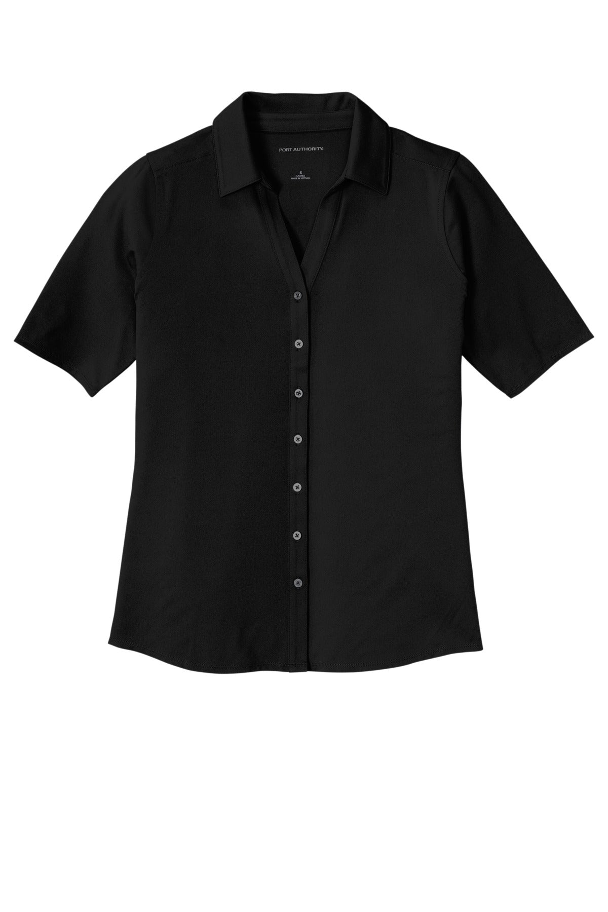 Ladies City Stretch Full Button Polo