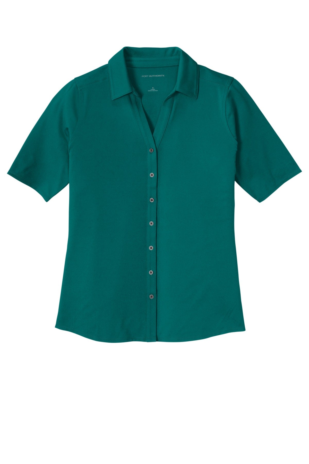 Ladies City Stretch Full Button Polo