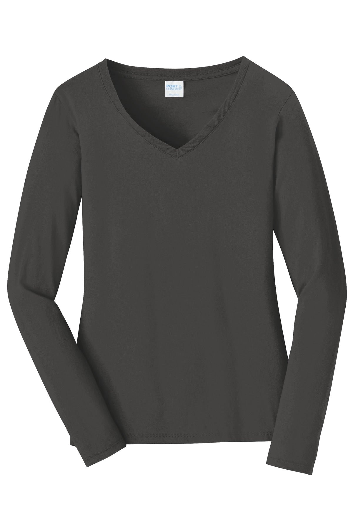 Ladies Fan Favorite V-Neck Long Sleeve T