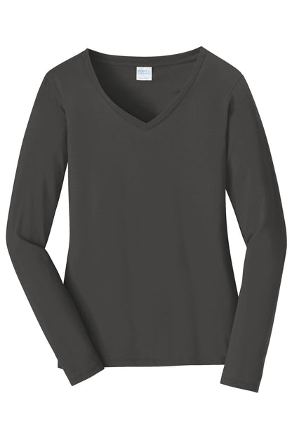 Ladies Fan Favorite V-Neck Long Sleeve T