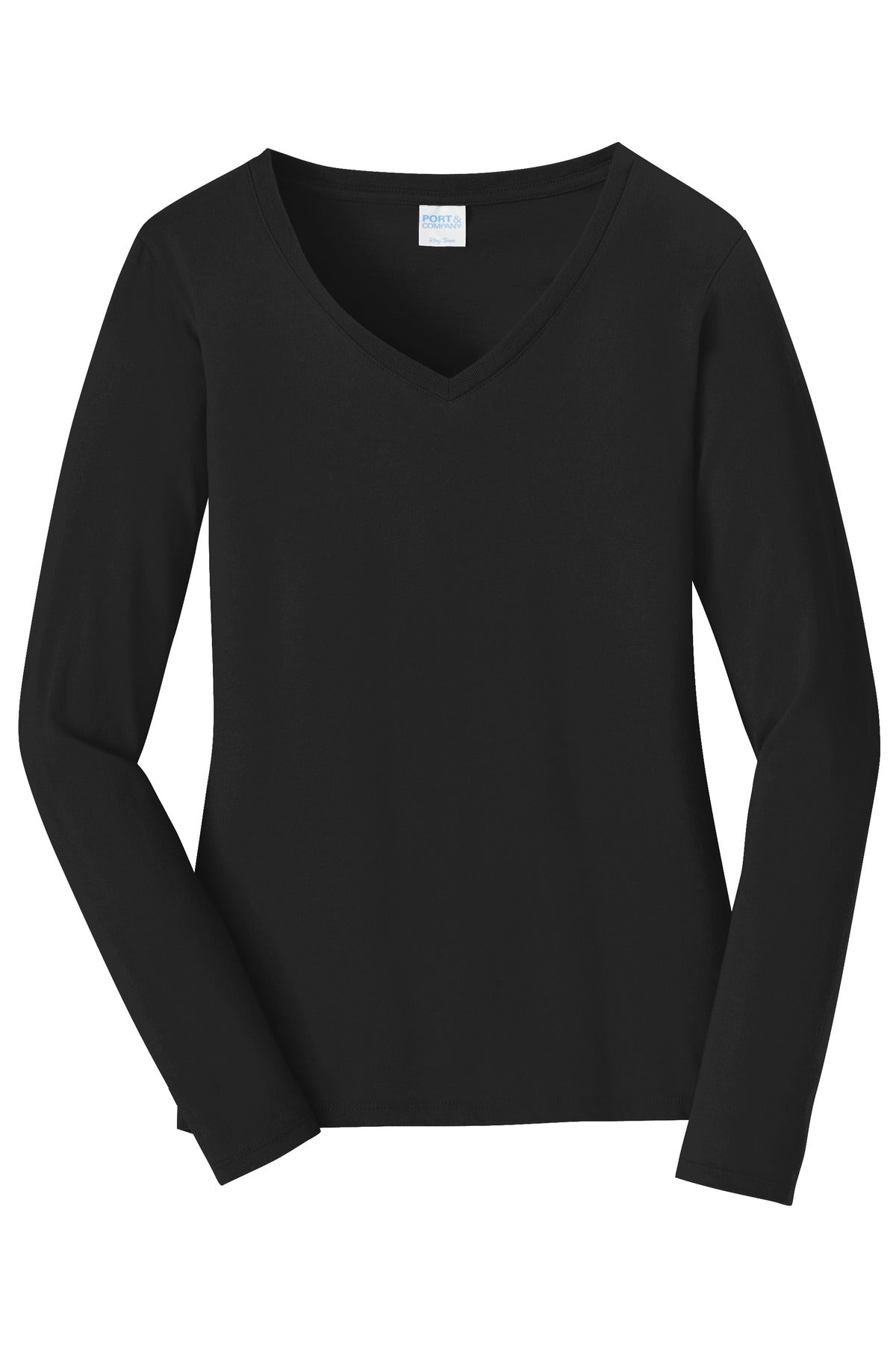 Ladies Fan Favorite V-Neck Long Sleeve T