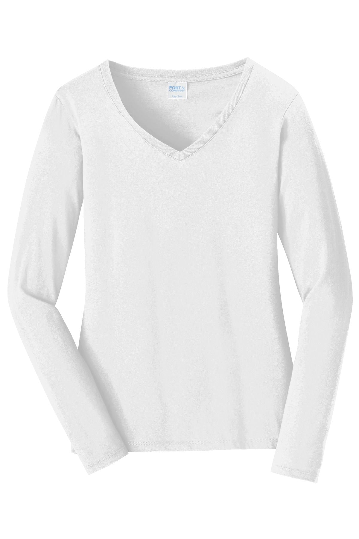 Ladies Fan Favorite V-Neck Long Sleeve T
