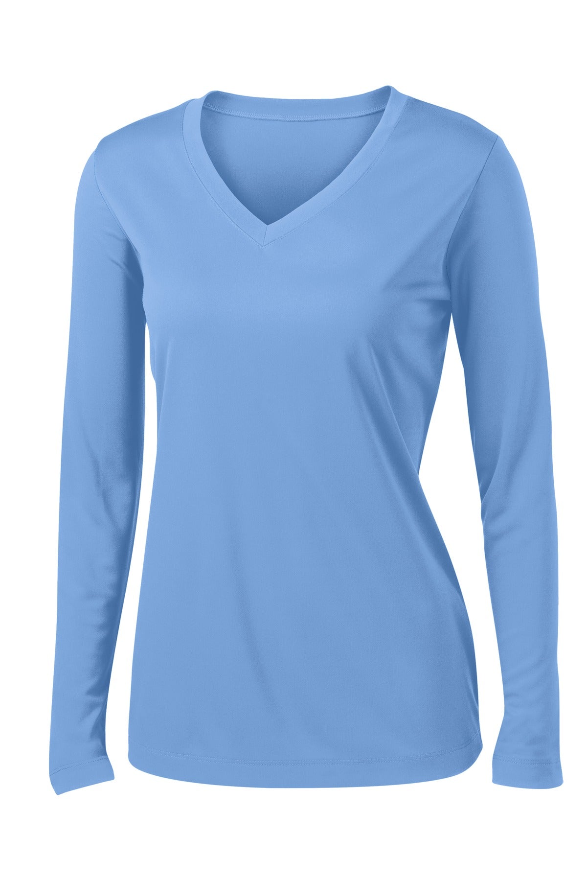 Ladies Long Sleeve V-Neck Performance T-shirt