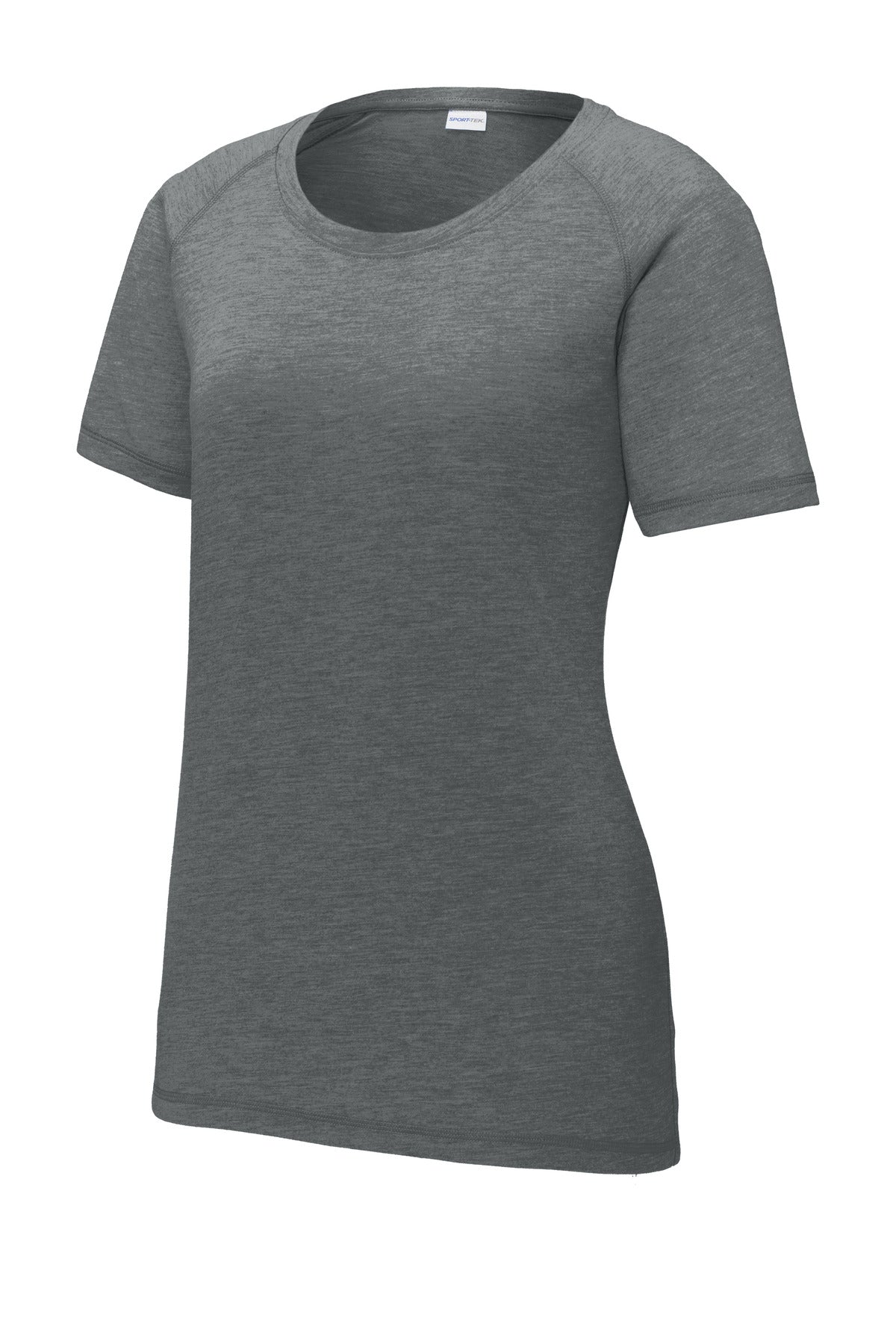 Ladies Tri-Blend Wicking Scoop Neck Raglan Tee