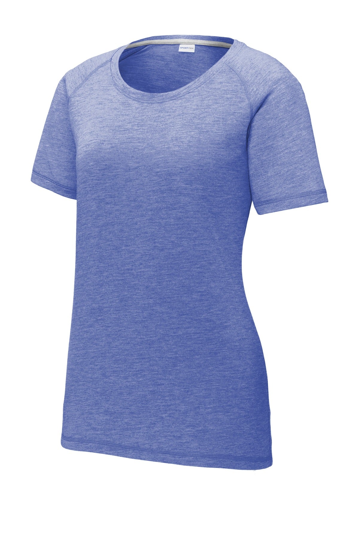 Ladies Tri-Blend Wicking Scoop Neck Raglan Tee