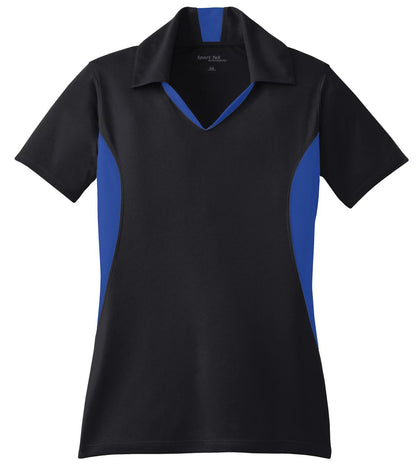 Ladies Performance Side Blocked Polo