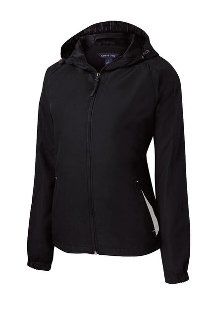 Ladies Colorblock Hooded Jacket