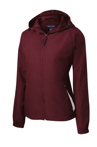 Ladies Colorblock Hooded Jacket