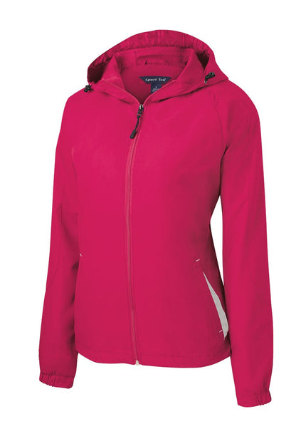 Ladies Colorblock Hooded Jacket