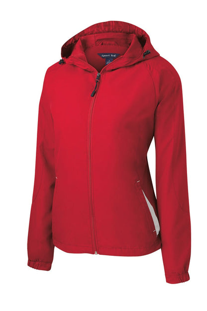 Ladies Colorblock Hooded Jacket