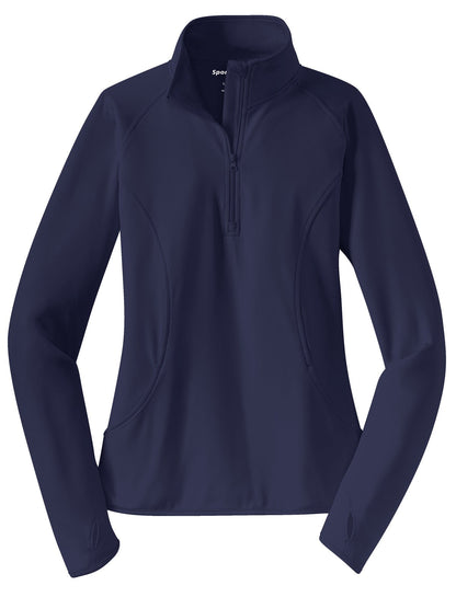Ladies Stretch 1/2 Zip Performance