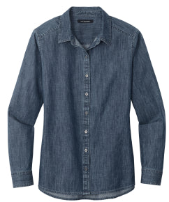 Ladies Long Sleeve Perfect Denim Shirt