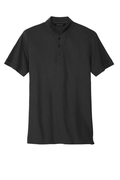 Stretch Pique 3 Button Henley