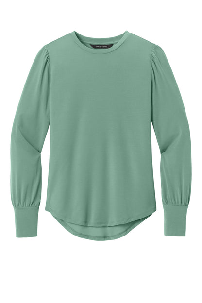 Ladies Stretch Jersey Long Sleeve Blouson Top