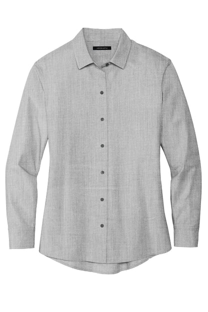 Ladies Long Sleeve Stretch Woven Shirt