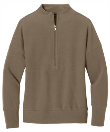 Ladies Linear Texture 1/4-Zip