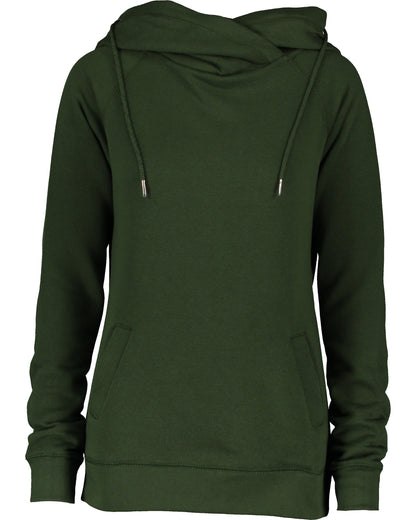 Ladies Funnel Neck Hooded Sweatshirt