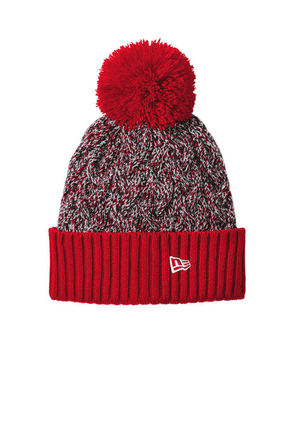 Marled Knit Pom Beanie