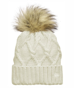Faux Fur Pom Beanie