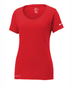Ladies NIKE Dri-fit Performance Scoop Neck T-shirt
