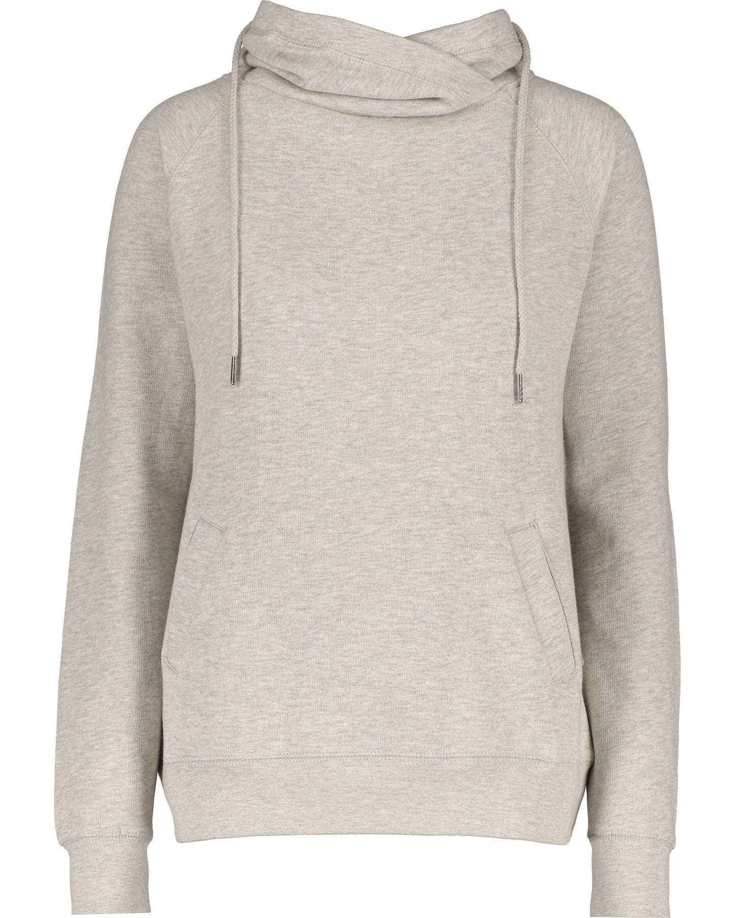 Ladies Funnel Neck Hooded Sweatshirt