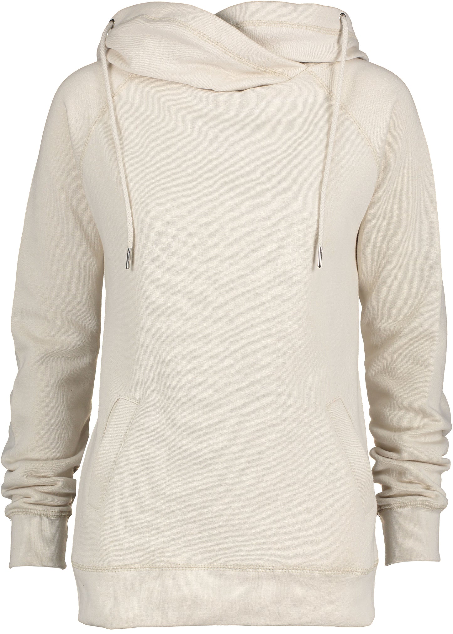 Ladies Funnel Neck Hooded Sweatshirt