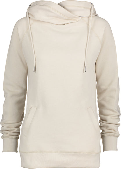 Ladies Funnel Neck Hooded Sweatshirt