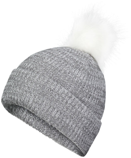Faux Fur Pom Beanie (8488939290901)