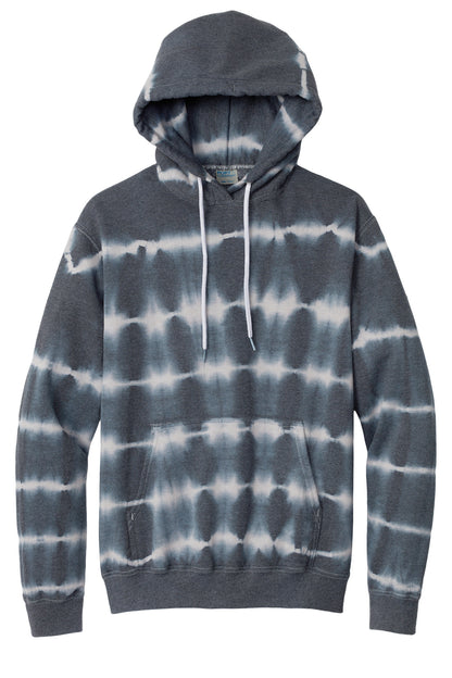 Allover Stripe Tie-Dye Hoodie