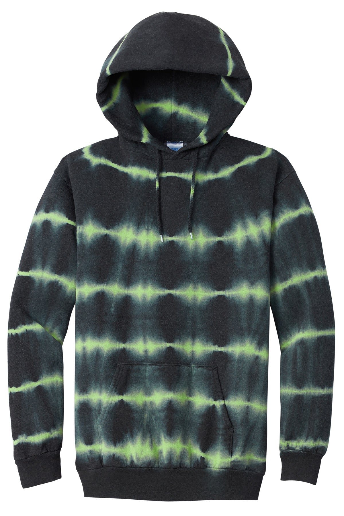 Allover Stripe Tie-Dye Hoodie
