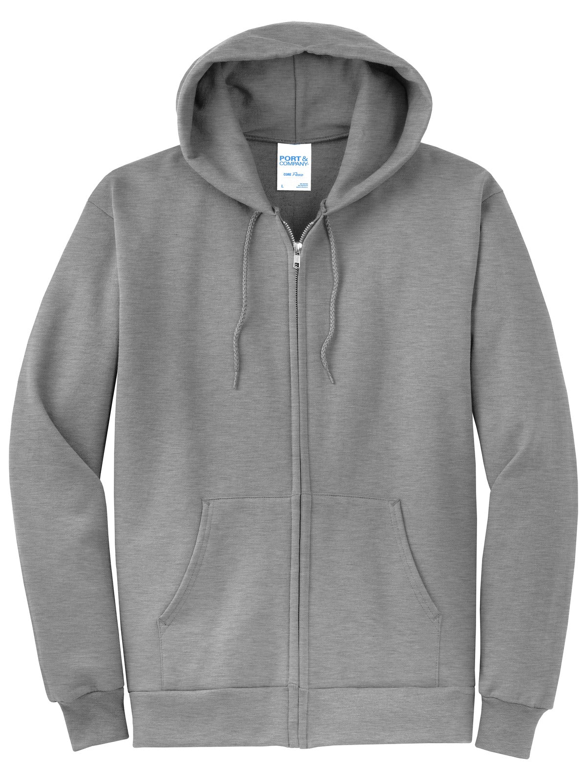 Basic Full-Zip Hooded Sweatshirt