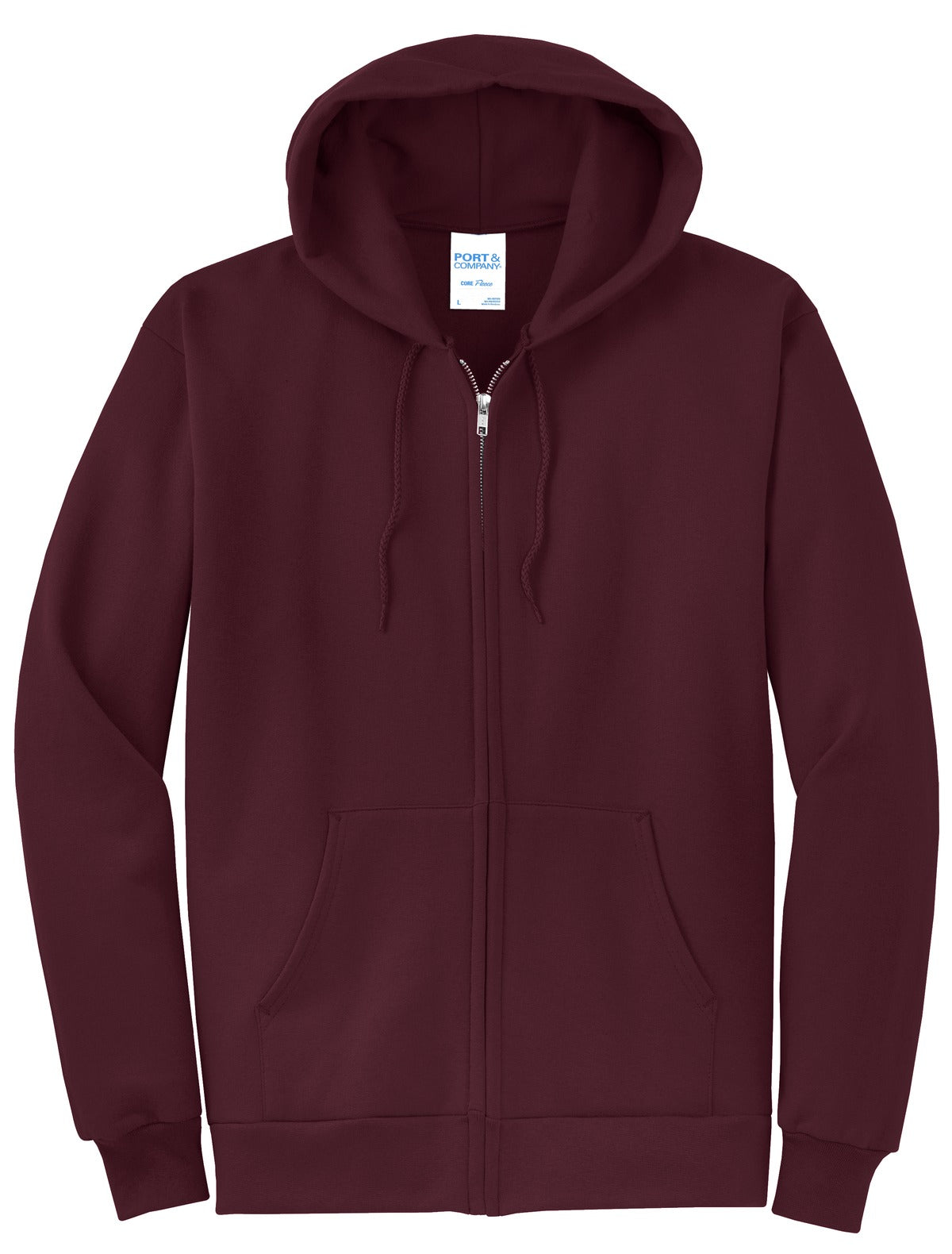 Basic Full-Zip Hooded Sweatshirt