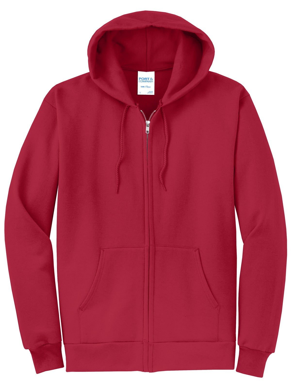 Basic Full-Zip Hooded Sweatshirt