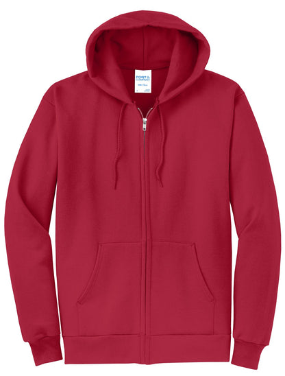 Basic Full-Zip Hooded Sweatshirt