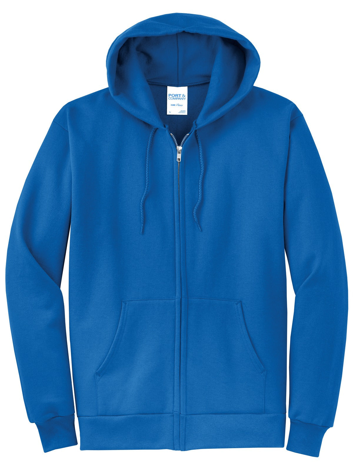 Basic Full-Zip Hooded Sweatshirt
