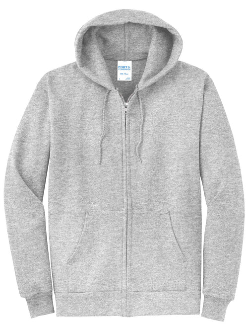 Basic Full-Zip Hooded Sweatshirt