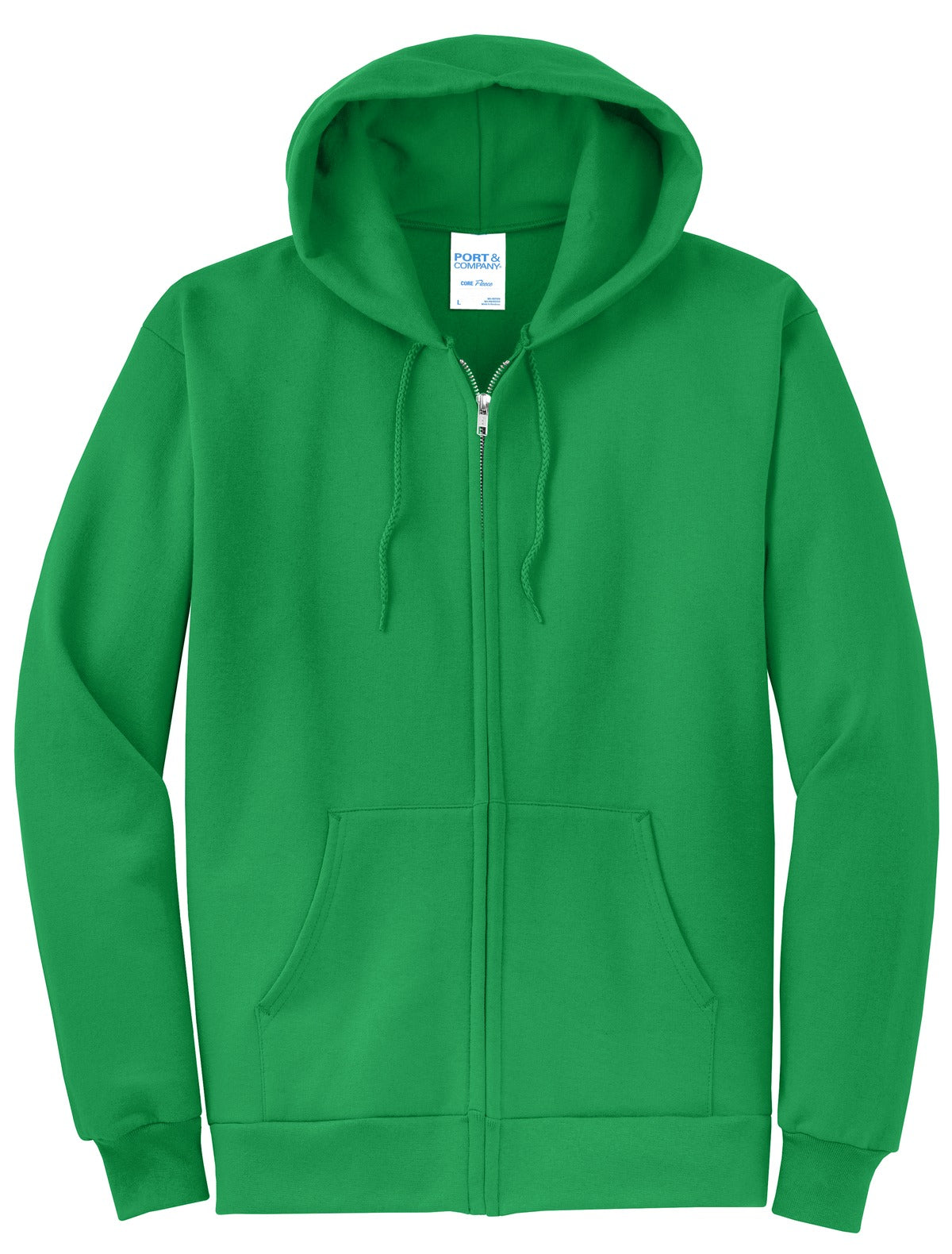 Basic Full-Zip Hooded Sweatshirt