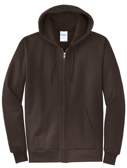 Basic Full-Zip Hooded Sweatshirt