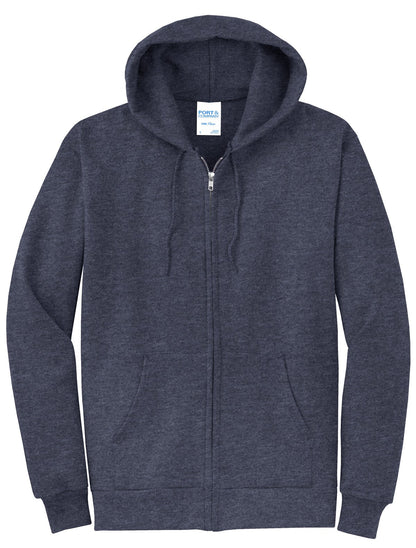 Basic Full-Zip Hooded Sweatshirt