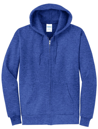 Basic Full-Zip Hooded Sweatshirt