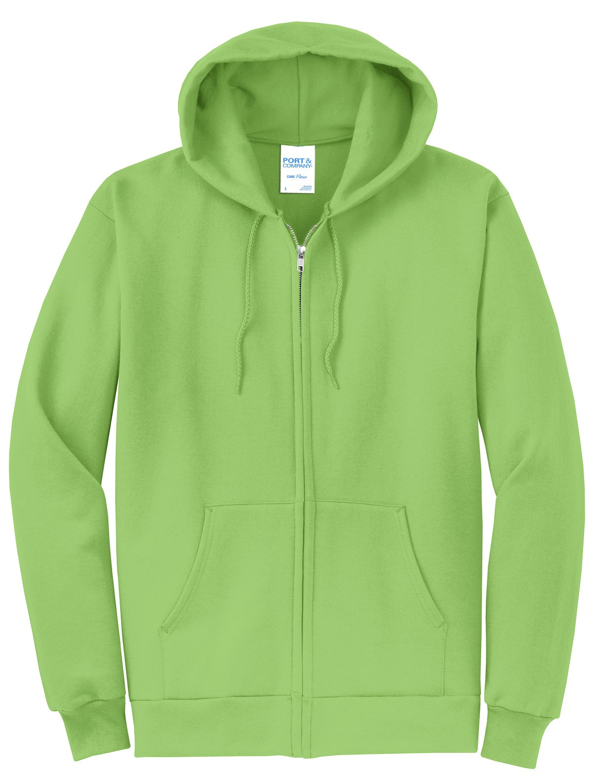 Basic Full-Zip Hooded Sweatshirt