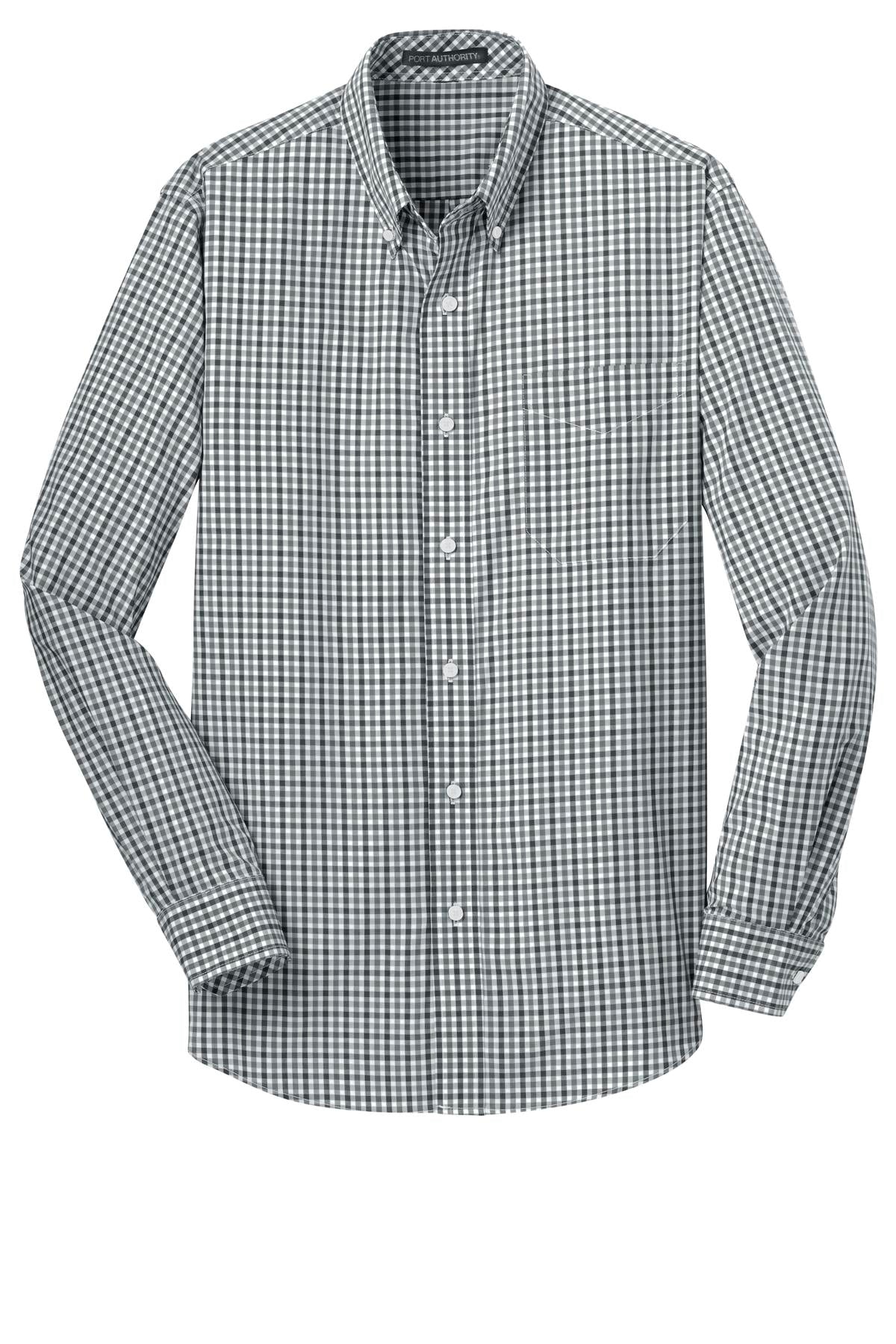 Gingham Long Sleeve Easy Care Shirt