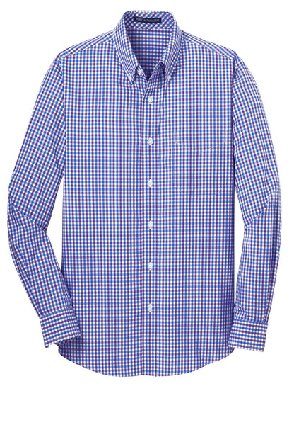 Gingham Long Sleeve Easy Care Shirt