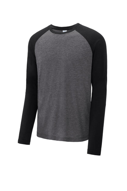 Long Sleeve Tri-Blend Wicking Raglan Tee