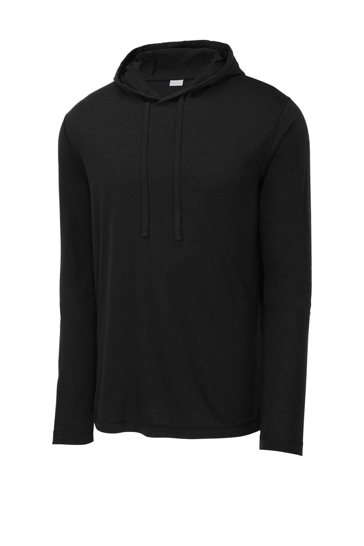 Tri-Blend Wicking Hooded Long Sleeve T