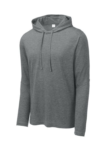 Tri-Blend Wicking Hooded Long Sleeve T