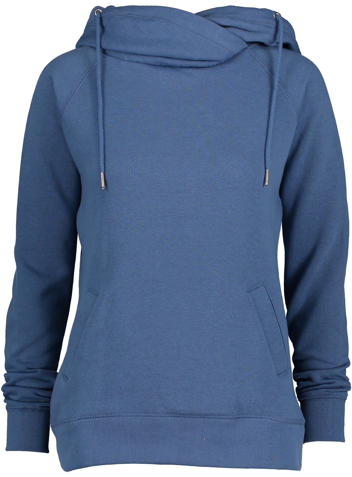 Ladies Funnel Neck Hooded Sweatshirt