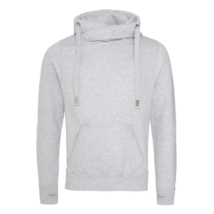 Cross Neck Hooded Sweatshirt