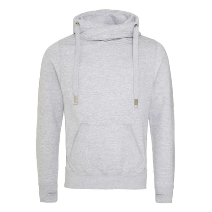 Cross Neck Hooded Sweatshirt