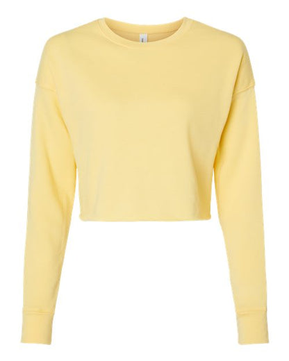 Ladies Cropped  Crewneck Sweatshirt